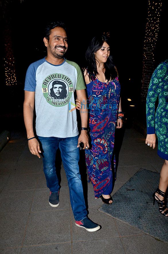 Ekta Kapoor and friends snapped post dinner at Yauatcha in Bandra