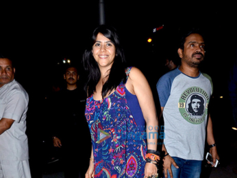 Ekta Kapoor and friends snapped post dinner at Yautcha in Bandra