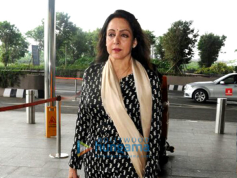 Emraan Hashmi and Hema Malini snapped at the airport