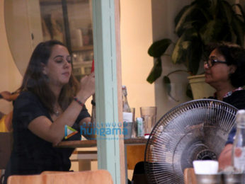 Hazel Keech spotted with her mom at The Kitchen Garden
