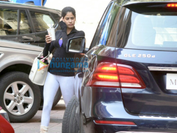 Jahnavi Kapoor snapped post gym