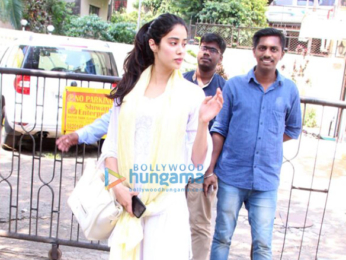 Jahnavi Kapoor spotted after dance rehearsal in Bandra
