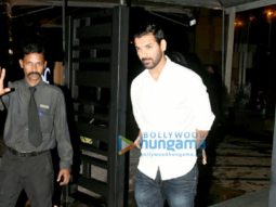 John Abraham and wife Priya Runchal snapped post dinner at Yauatcha in Bandra