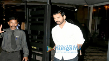 John Abraham and wife Priya Runchal snapped post dinner at Yauatcha in Bandra