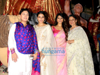 Kajol and family snapped at Durga pandal in Mumbai