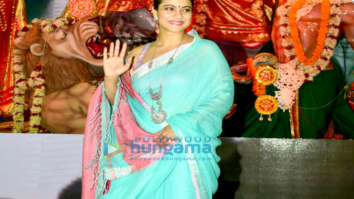 Kajol kick starts her Navratri by attending the Durga pooja pandal