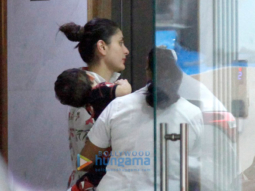 Kareena Kapoor Khan and Tusshar Kapoor snapped with their kids in Bandra