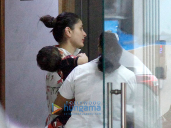 Kareena Kapoor Khan and Tusshar Kapoor snapped with their kids in Bandra
