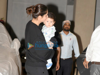 Kareena Kapoor Khan snapped with Taimur post birthday celebrations at Babita Kapoor’s house in Bandra Kareena Kapoor Khan snapped with Taimur post birthday celebrations at Babita Kapoor’s house in Bandra