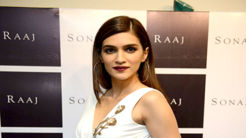 Kriti Sanon snapped during the preview of Sonaakshi Raaj’s collection