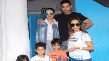 Malaika Arora and sister Amrita Arora snapped at Olive in Bandra