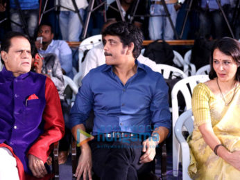 Nagarjuna and Amala Akkineni at Akkineni Nageswara Rao award press meet