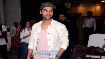 Rajkummar Rao snapped at Lower Parel promoting his film Newton