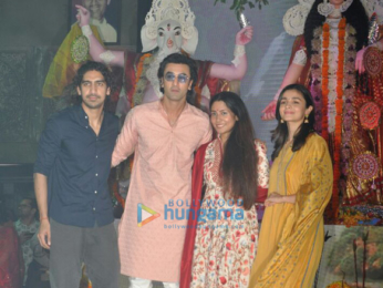 Ranbir Kapoor, Alia Bhatt, Rani Mukherji and others snapped at Durga Pooja in Juhu