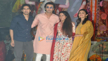 Ranbir Kapoor, Alia Bhatt, Rani Mukherji and others snapped at Durga Pooja in Juhu