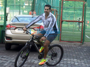 Ranbir Kapoor, Dino Morea and Aparshakti Khurana snapped at Football session in Mumbai