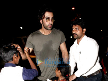 Ranbir Kapoor, Varun Dhawan, Arjun Kapoor, Aditya Roy Kapur and Ileana D’Cruz snapped post party at Sucasa Bandra