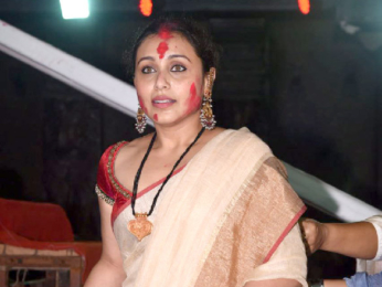 Rani Mukherji snapped at Durga Puja in Juhu