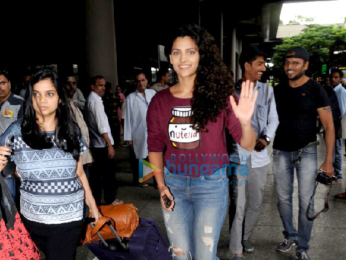 Saiyami Kher and Elli Avram snapped at the airport
