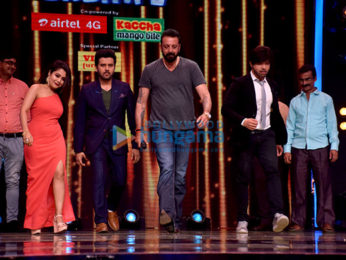 Sanjay Dutt meets the contestants of 'Sa Re Ga Ma Pa L'il Champs'