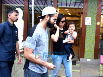 Shahid Kapoor and family snapped on Mira Kapoor's birthday at an ice cream store