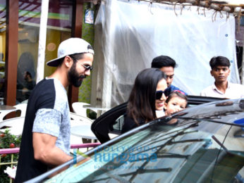 Shahid Kapoor and family snapped on Mira Kapoor's birthday at an ice cream store