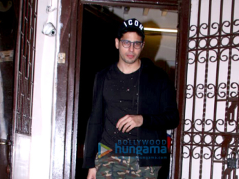 Sidharth Malhotra spotted at Purple Haze studio for dubbing for his ad shoot