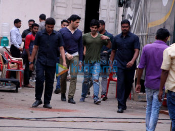Sidharth Malhotra and Sonakshi Sinha snapped after a photoshoot for 'Ittefaq' in Mehboob Studio