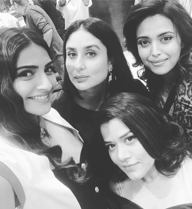Sonam Kapoor and Kareena Kapoor Khan bond on the first day of shooting for Veere Di Wedding