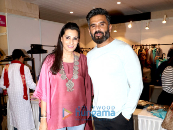 Sridevi, Ahan Shetty & Mana Shetty snapped at Araaish launch