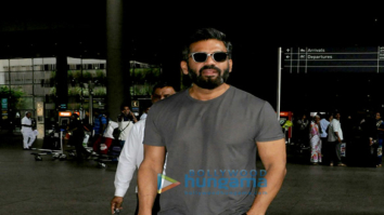 Suniel Shetty snapped at the airport