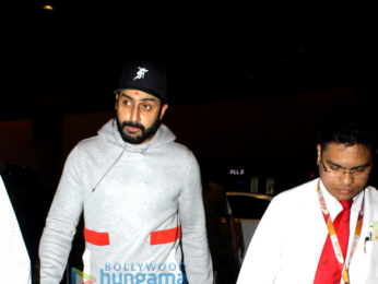 Varun Dhawan, Abhishek Bachchan and Taapsee Pannu snapped at the airport