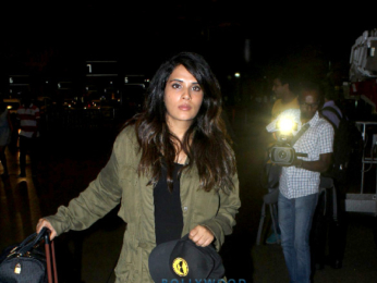 Varun Dhawan and Richa Chadda snapped at the airport