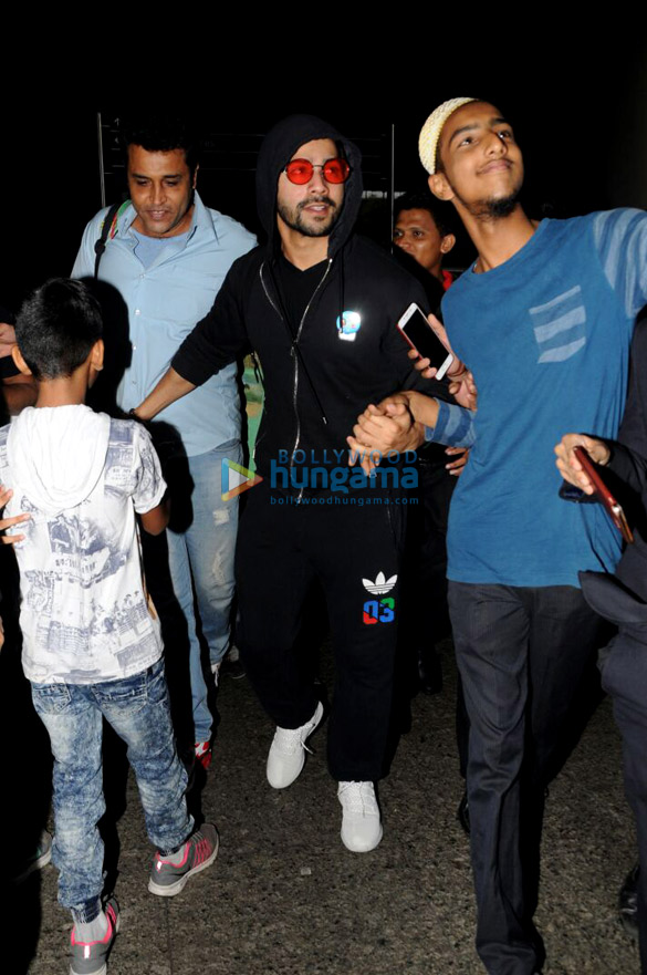 varun dhawan arrived from budapest 2