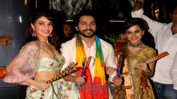 Varun Dhawan, Jacqueline Fernandez, Taapsee Pannu promote ‘Judwaa 2’ at Falguni Pathak’s Navratri event