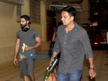 Shahid Kapoor snapped post his gym session