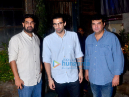 Siddharth Roy Kapur, Aditya Roy Kapur and Kunaal Roy Kapur at Pali Village cafe