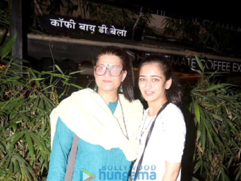 Sarika and Akshara snapped outside Coffee by Di Bella