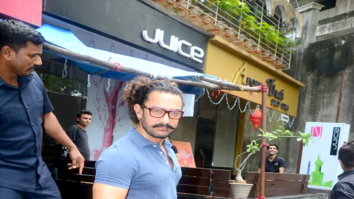 Aamir Khan snapped at a spa