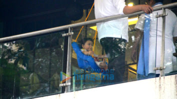 Taimur Ali Khan Pataudi spotted sitting in his residence gallery