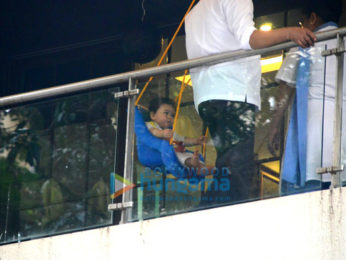 Taimur Ali Khan Pataudi spotted sitting in his residence gallery