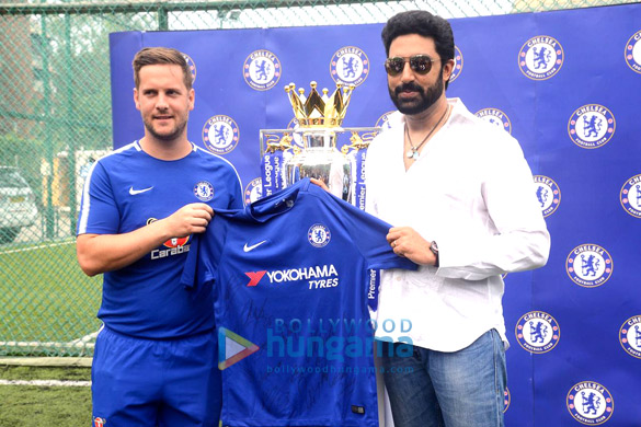 Abhishek Bachchan unveils special jersey of Chelsea FC