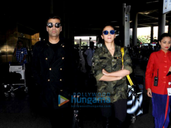 Anil Kapoor, Alia Bhatt and Karan Johar snapped at the airport