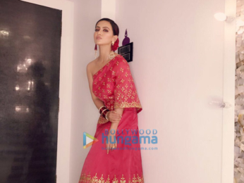 Sana Khan snapped in festive look