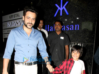 Emraan Hashmi snapped with his son and wife at Hakkasan
