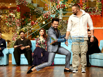 Cast of Golmaal Again snapped on sets of The Drama Company
