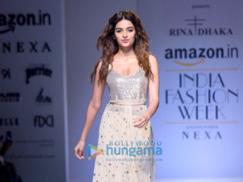 AIFW 2017 Nidhhi Agerwal walks the ramp in New Delhi