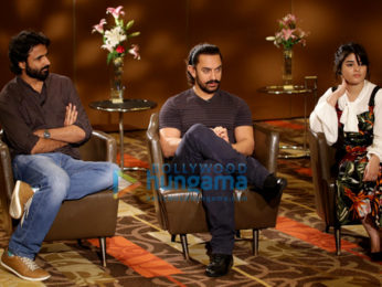 Aamir Khan, Zaira Wasim, Advait Chandan promote 'Secret Superstar' in New Delhi