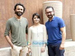 Aamir Khan and Zaira Wasim at a photoshoot in New Delhi
