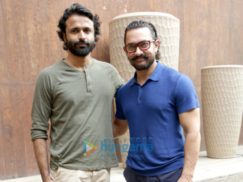 Aamir Khan and Zaira Wasim at a photoshoot in New Delhi
